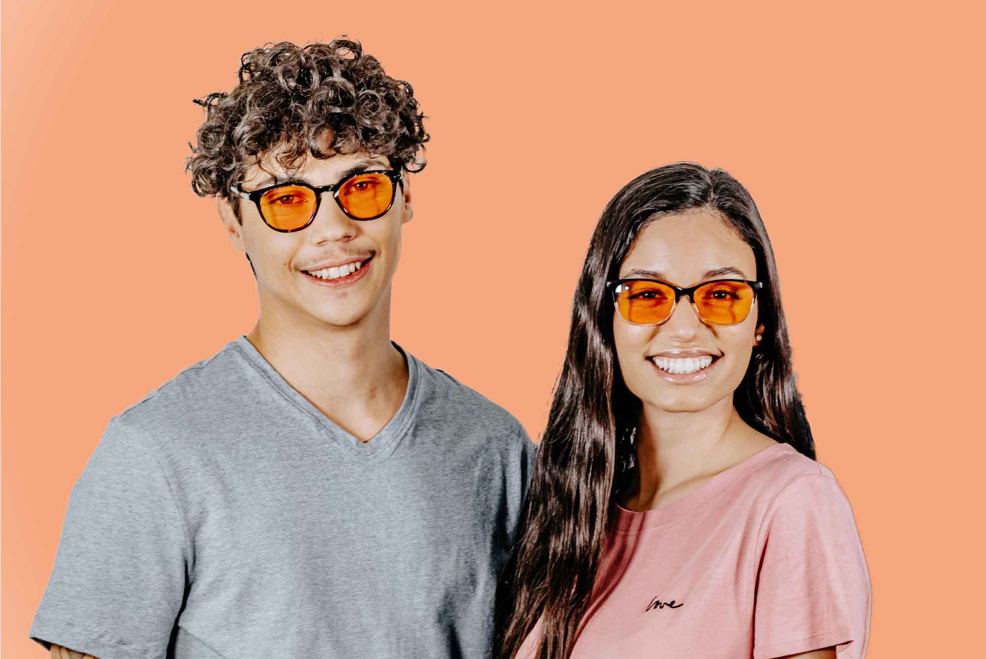 Lentes naranjas, gafas bloqueadoras de luz azul, gafas antifatiga con luz azul