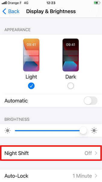 So schalten Sie das blaue Licht auf dem iPhone mit Night Shift aus, Schritt 3