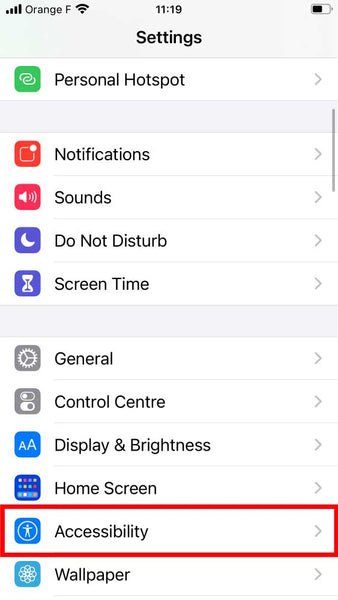 Red color filter for iphone step 2